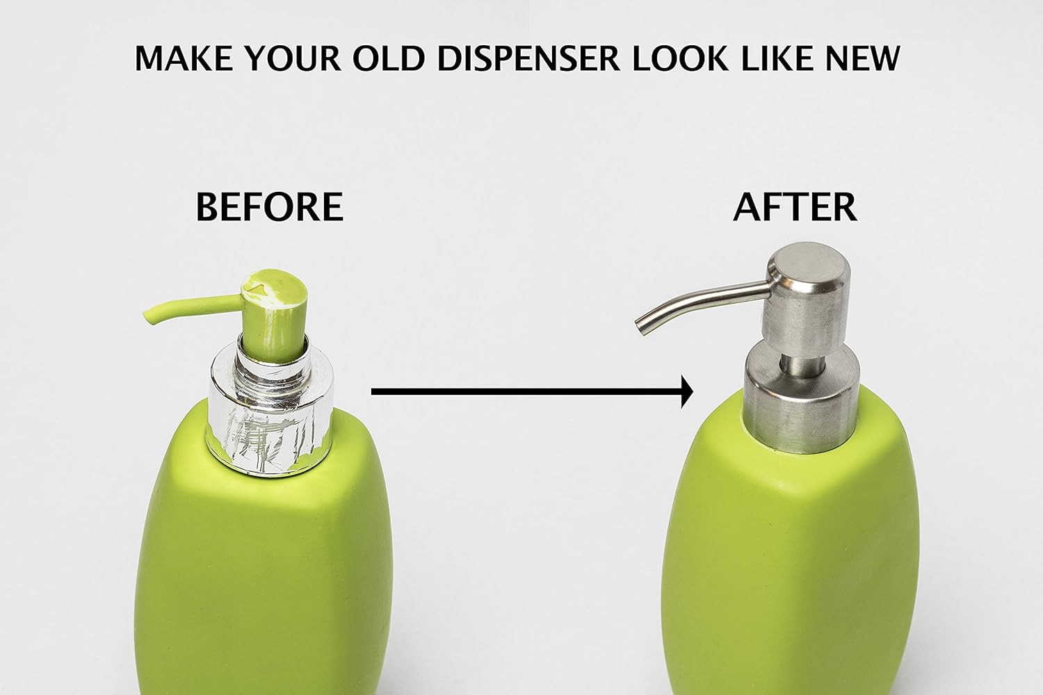2 pièces Pompe de Rechange pour Distributeur de Savon Liquide 28 mm - Acier Inoxydable, INOX à Finition brossée - 2