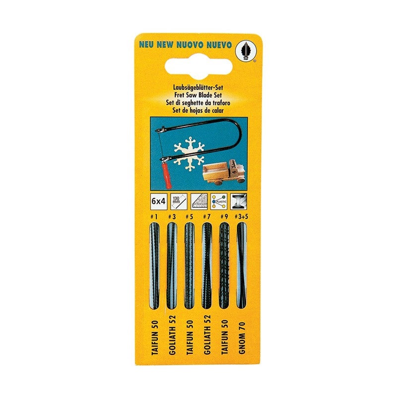 Lot De 144 Lames Pour Scie à Chantourner - Épaisseurs 1 à 6 (0.30mm à 0.44mm) Neuves