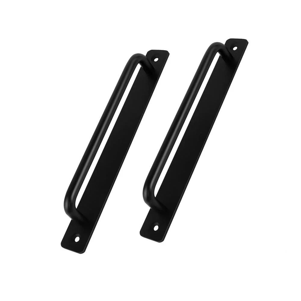 Poignée de porte 243 mm, alliage d'aluminium noir mat, poignée ...