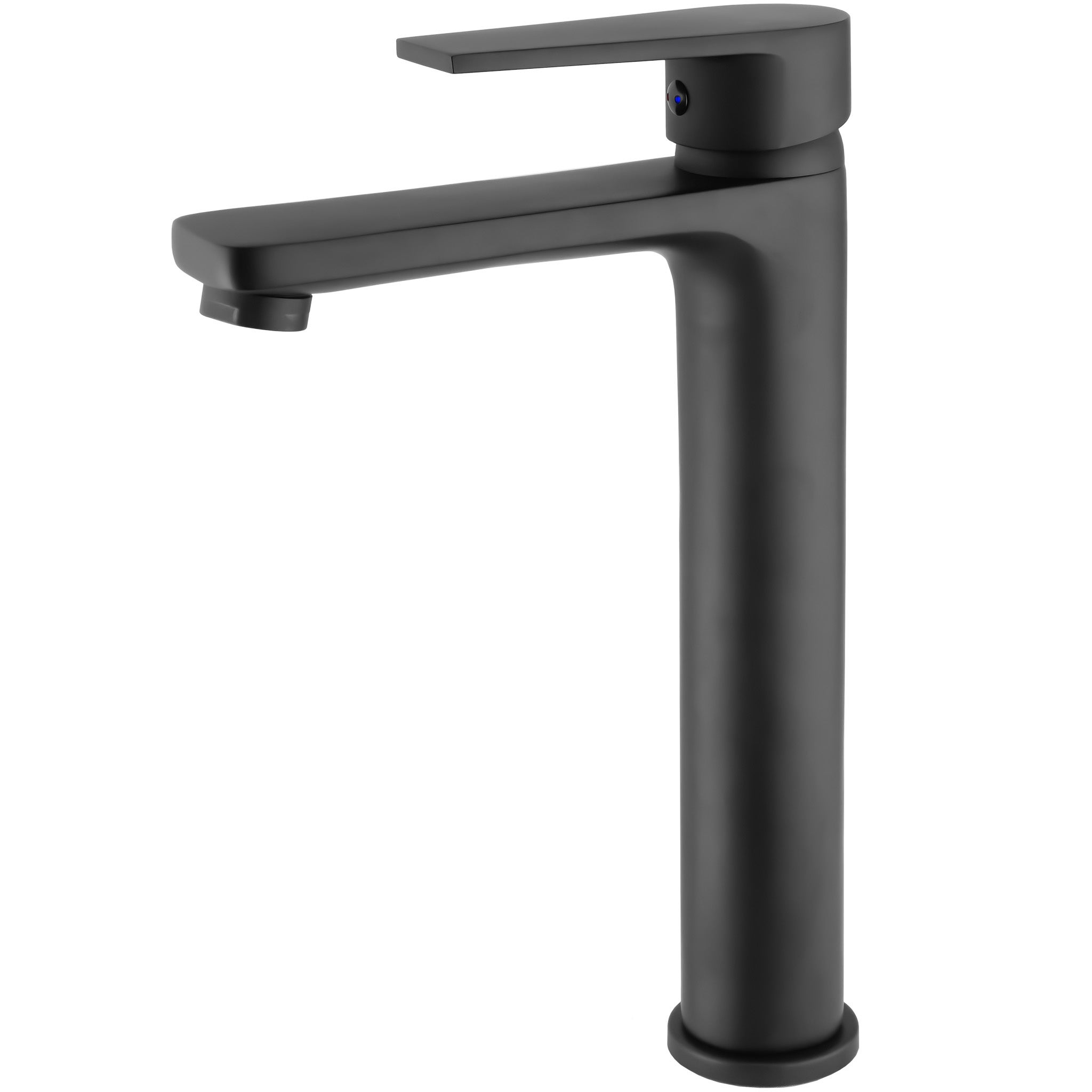 Valaz Grifo De Lavabo Alto Pica Monomando En Negro Mate Serie Magro Leroy Merlin