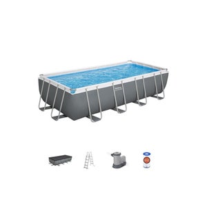 KingSom Grande Piscine Tubulaire Rectangulaire 269 X 167 X 51 Cm – Metal Frame Renforcé, Ultra-Résistante & Pliable