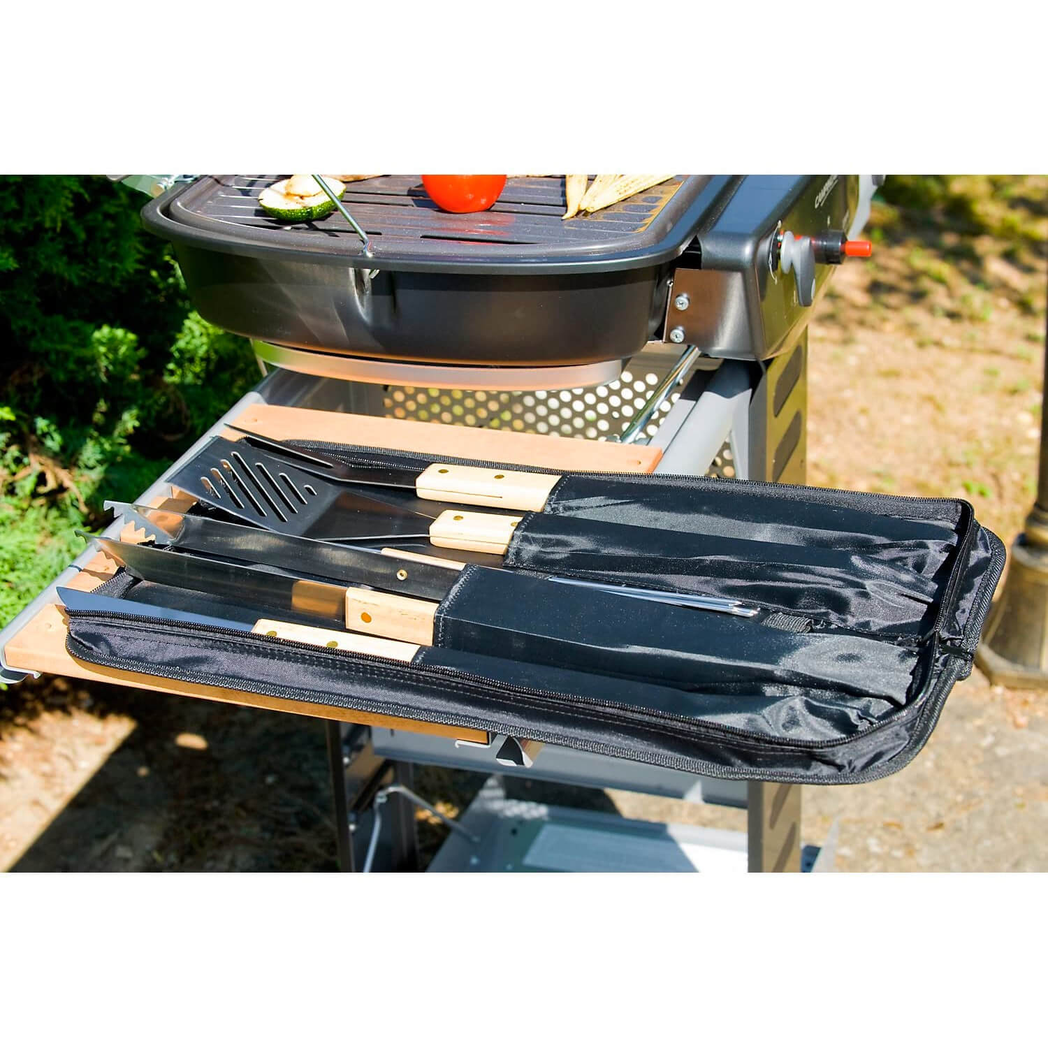 Bolsa com 5 utensílios com cabo de madeira CAMPINGAZ - 7