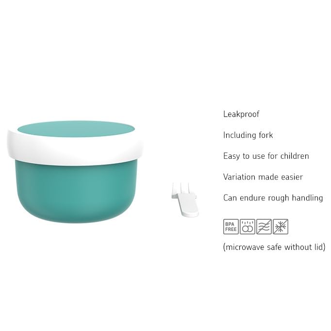 Mepal - Fruttiera Campus - Porta pranzo per frutta per bambini - Per lavastoviglie e microonde - Senza BPA - 300 ml - Wild Horse - 2