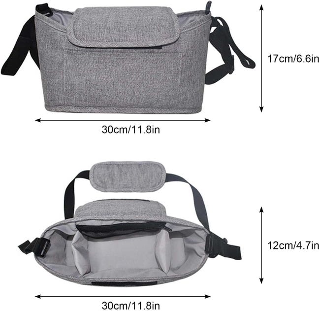 3 Sprouts Borsa Portaoggetti per Passeggino - Verde - Tessuto Trapuntato unisex (bambini 3 Sprouts Borsa Portaoggetti per Passeggino - Verde - Tessuto Trapuntato unisex (bambini
