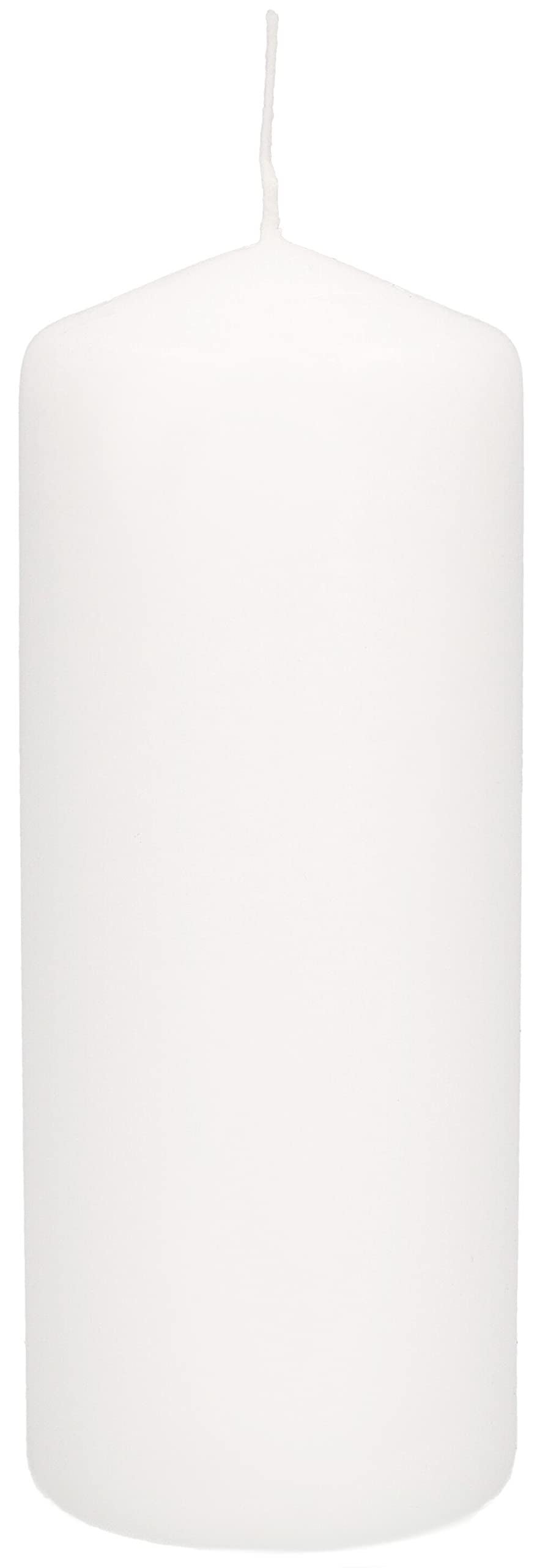 Świece cylindryczne 150 mm - Świece kolumnowe ⌀ 60 mm - Białe - KOTARBAU