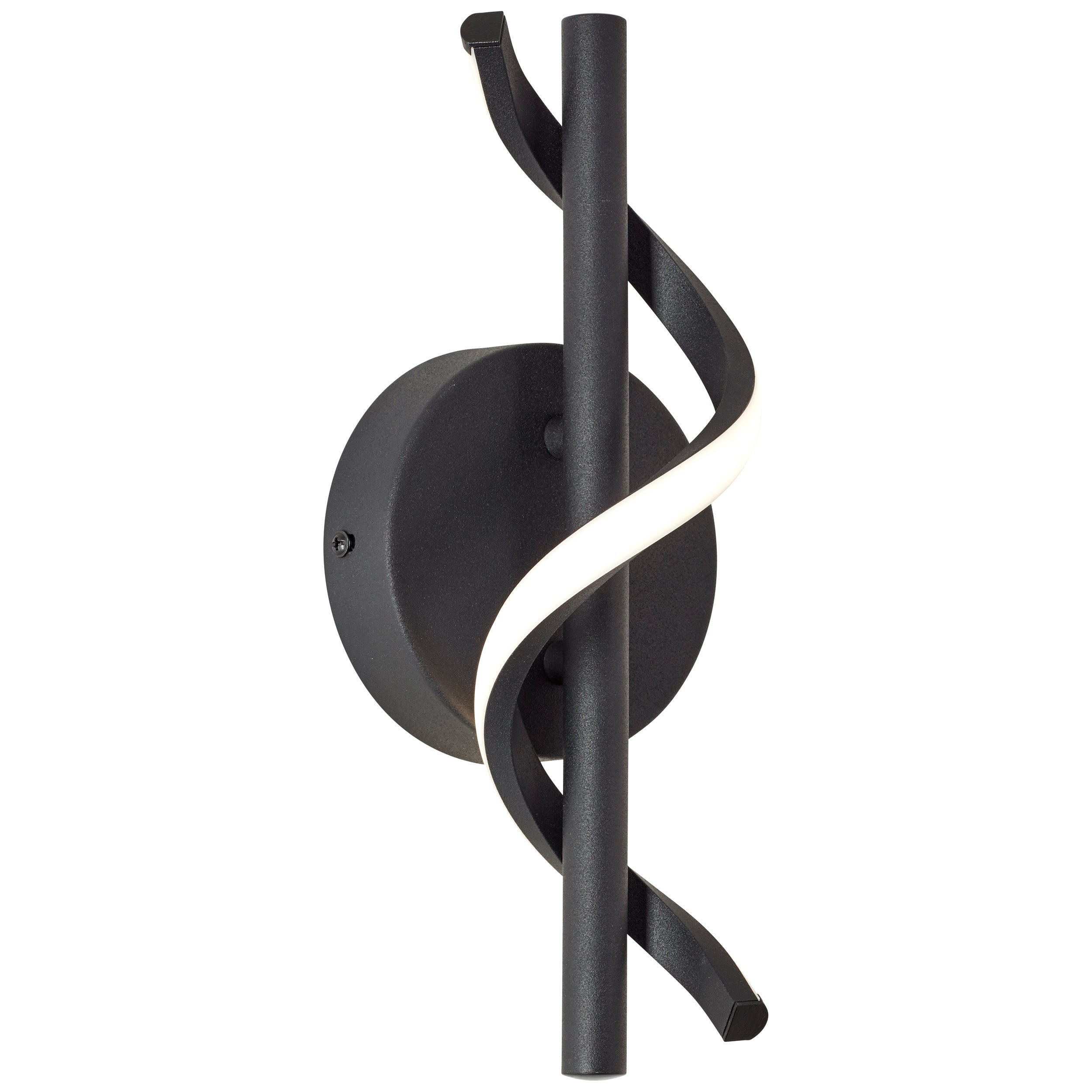 Brilliant lampa ścienna Eunice LED czarny matowy 7,5 W zintegrowana dioda LED