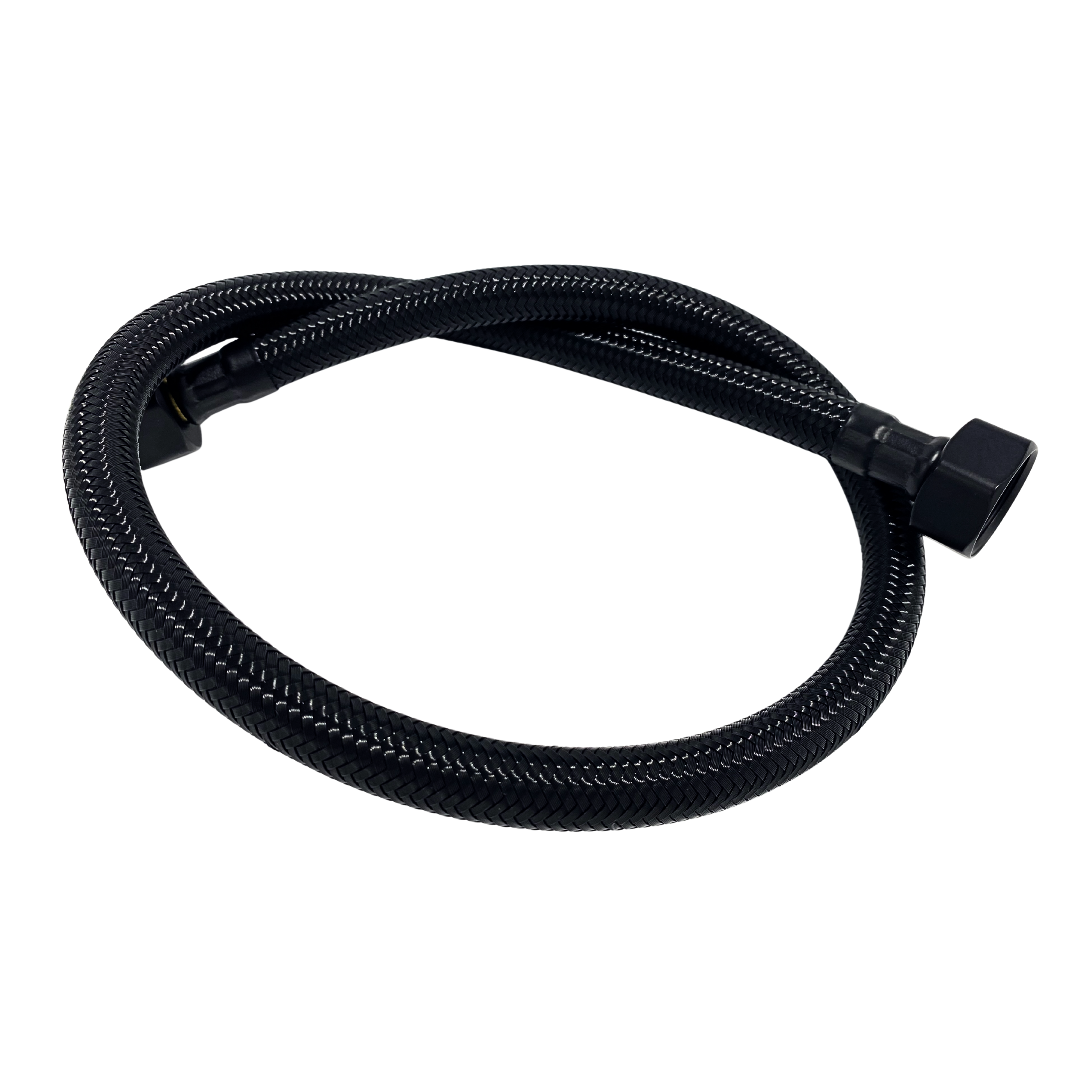 Balneo Wężyk Zasilający 3/8" x 3/8" 30 cm Czarny Wąż Do Wody PEX W Oplocie