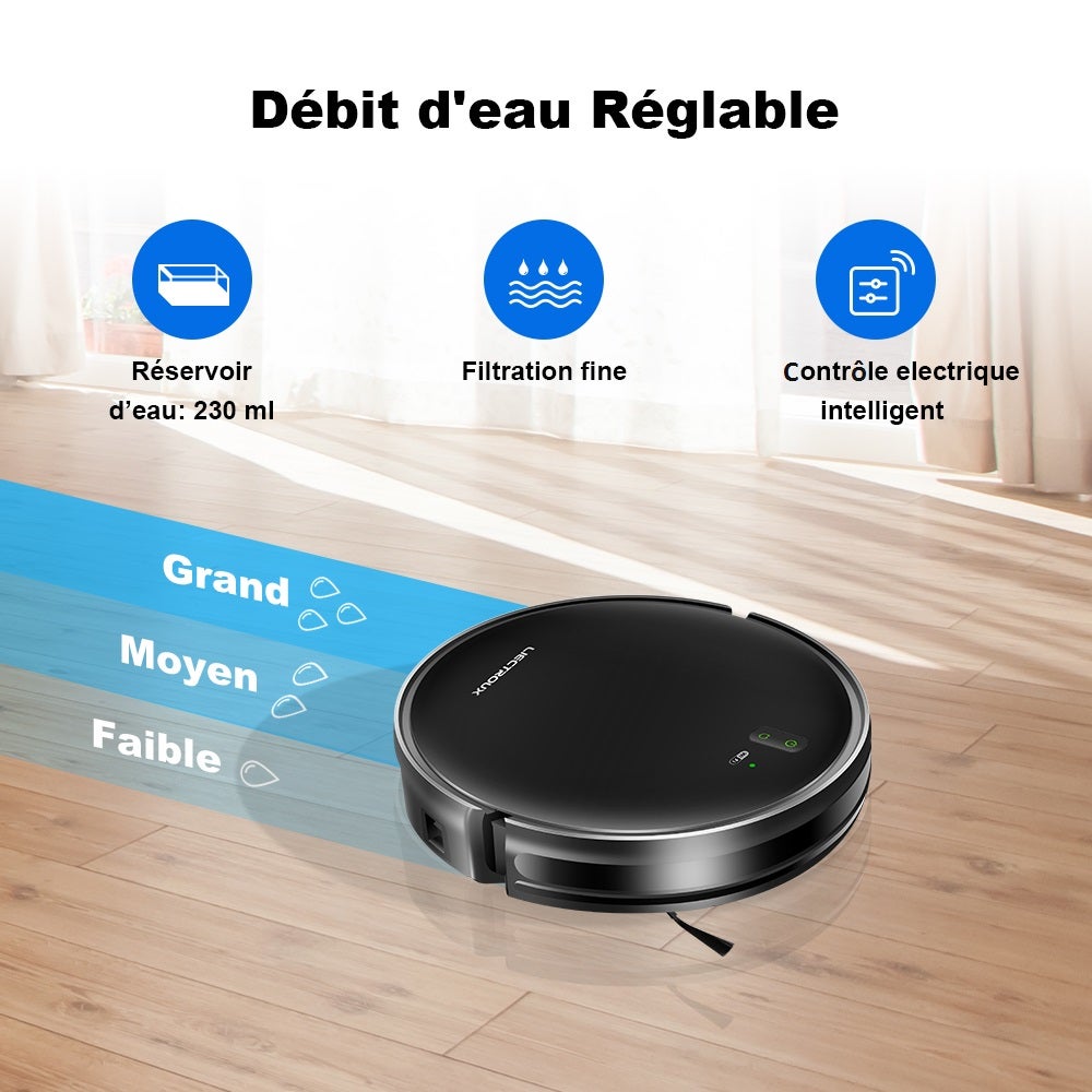 Liectroux L200 – Aspirador robô lavador conectado, 4000 Pa de sucção com recarga automática e controlo por aplicação - 5