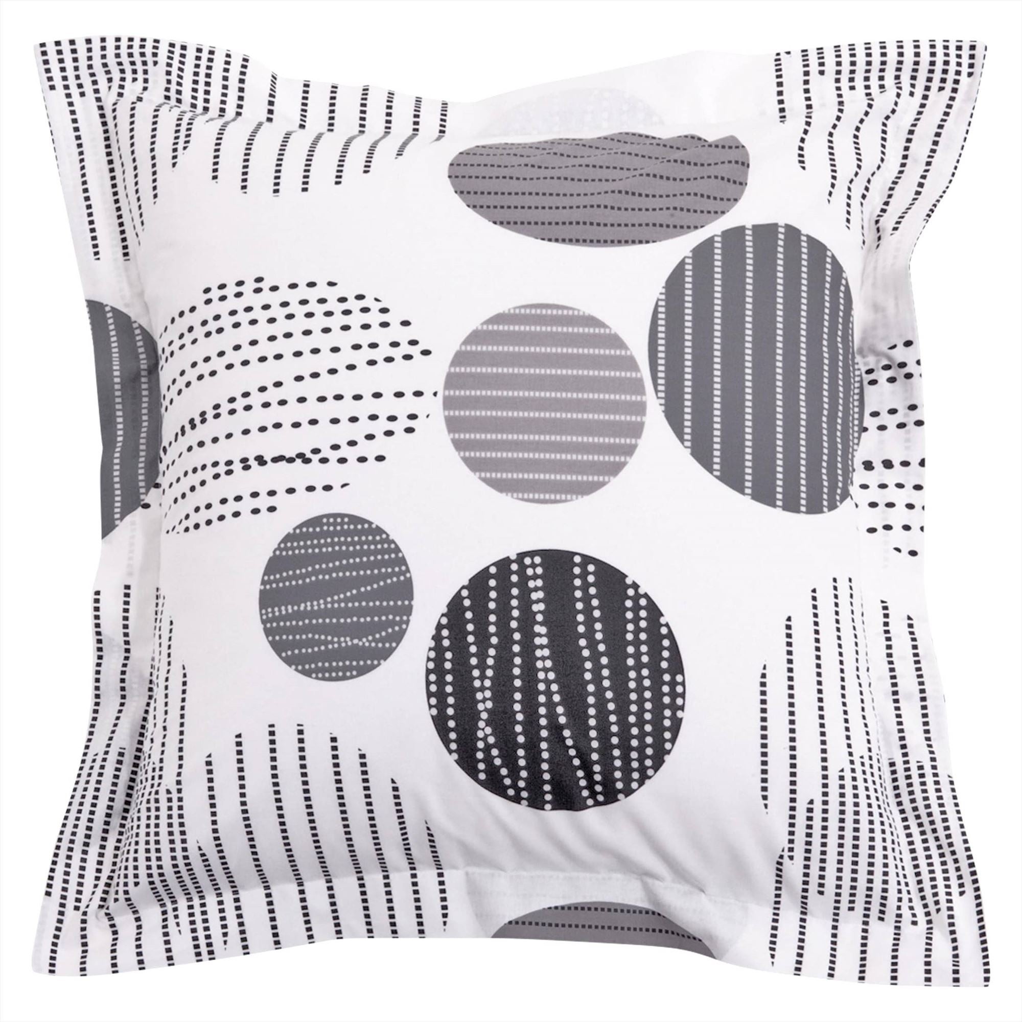Taie volant BAXLEY 50x70 gris en coton - 4