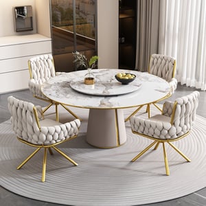 Lot De 4 Chaises De Bureau Pivotantes Ergonomiques HOMYLIN - Design Minimaliste, Pieds Métal, Idéal Salle De Réunion, Gris