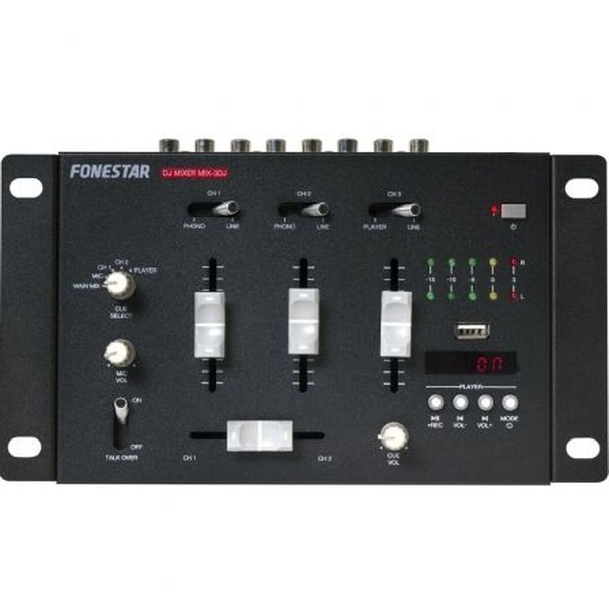 Mesa de Mezclas FONESTAR SISTEM MIX-3DJ