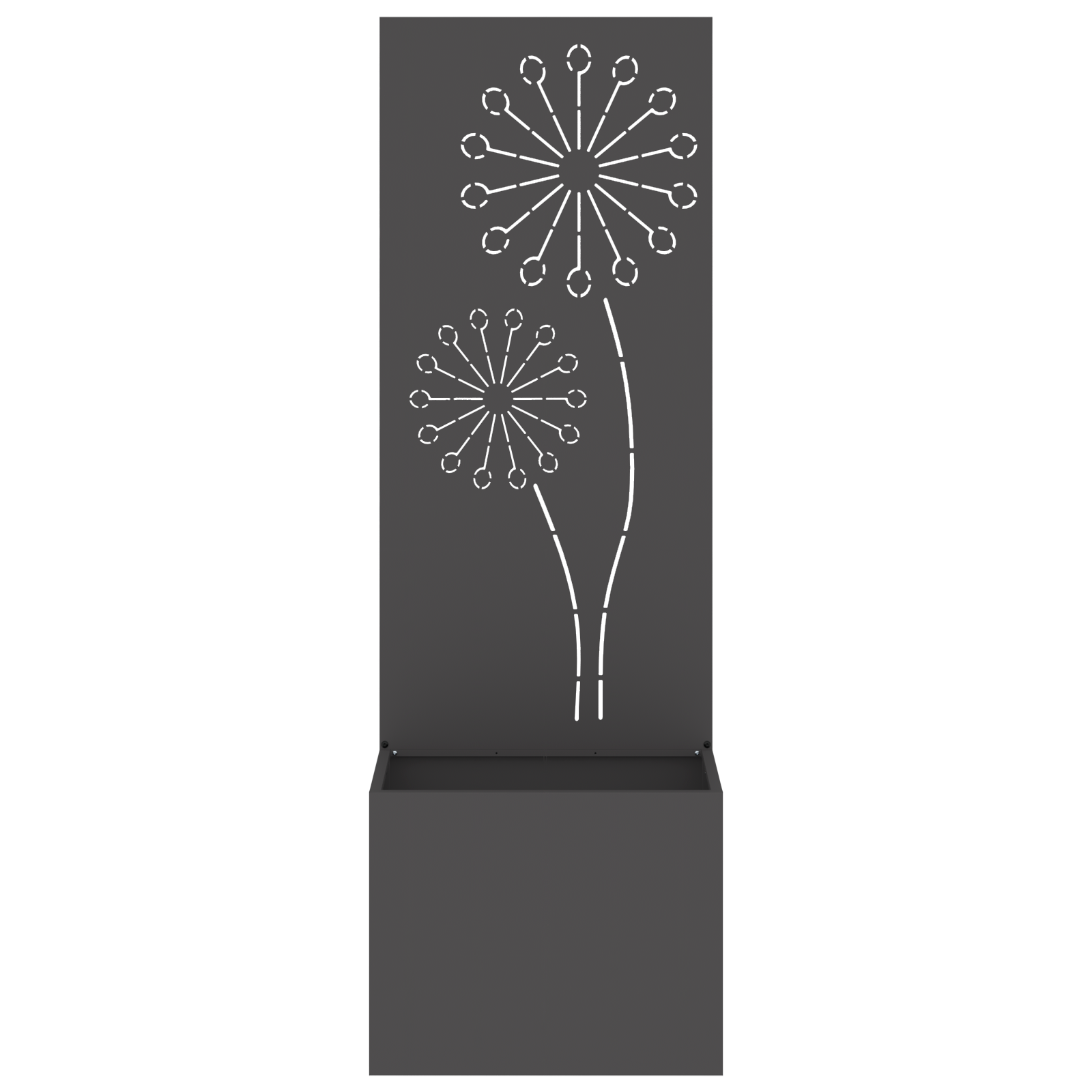 Écran de confidentialité de jardin Fretwork Noir 50 x 150 cm vidaXL - 5