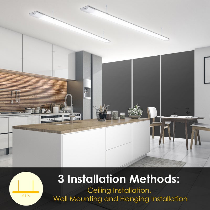 Lampe LED pour locaux humides Blanc neutre Atelier Plafonnier Garage 120cm 36W - 2