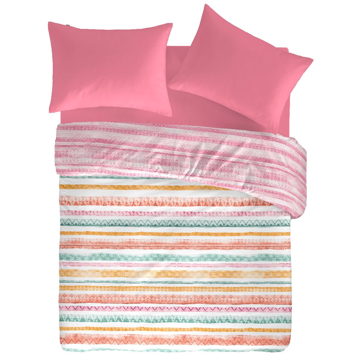 Housse de couette réversible en coton TRIBE 260x240 cm - 3