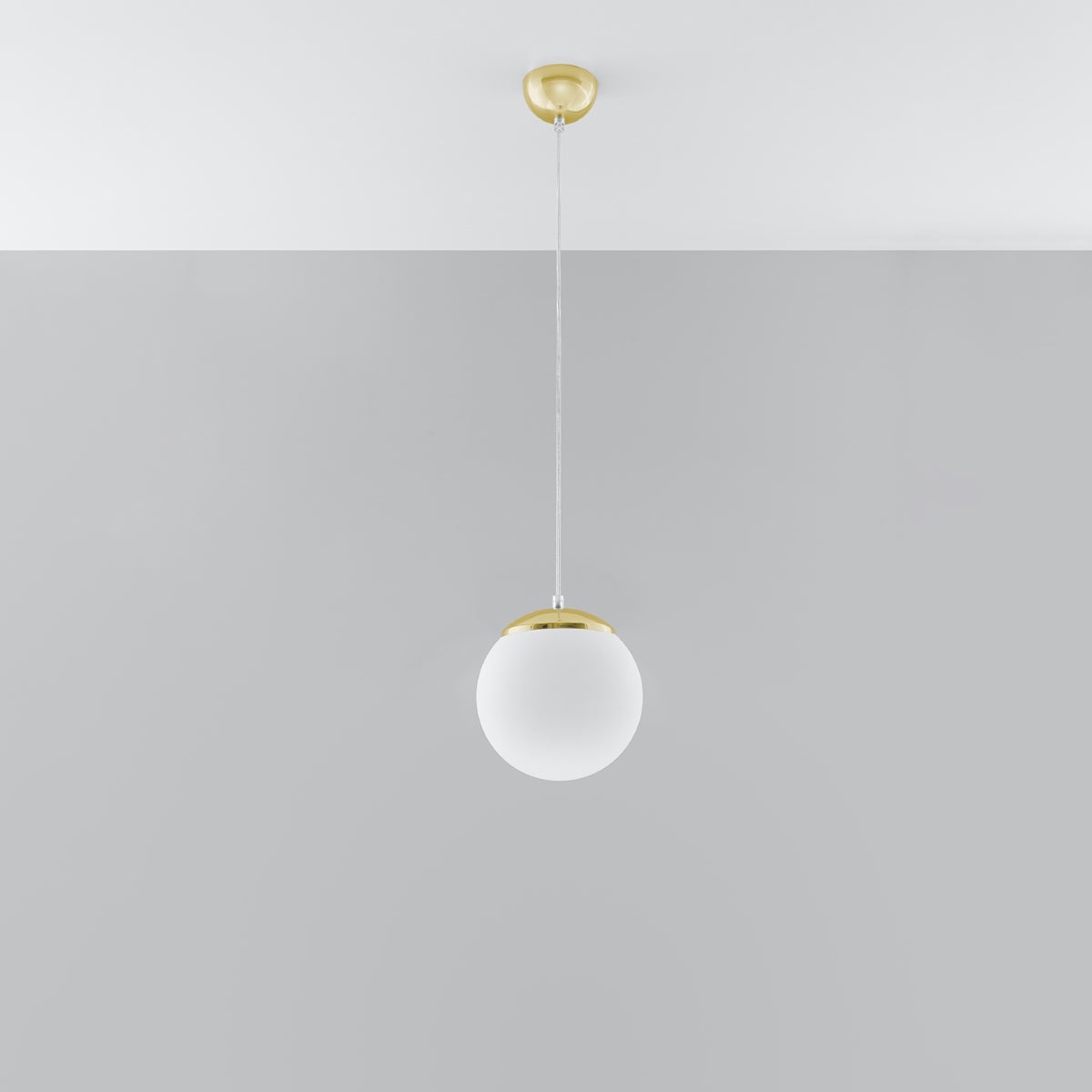 Lampa wisząca STERA 20 złota LED 4000K - 20x20x110cm Sollux