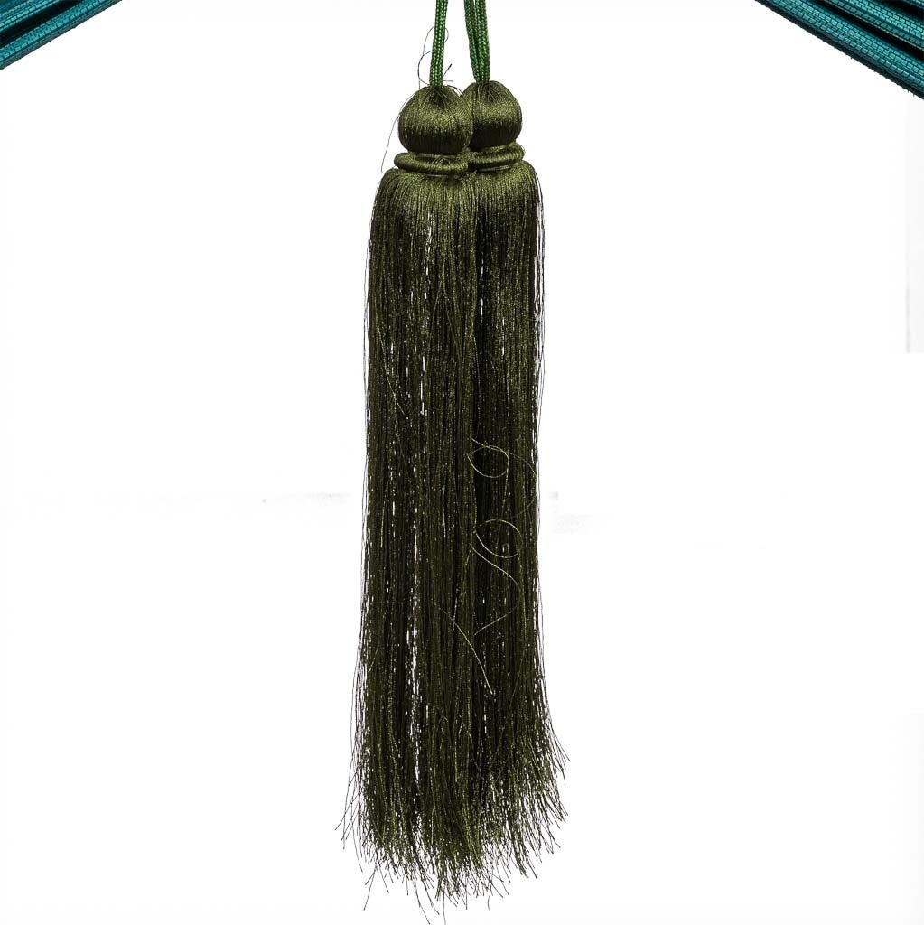 Decoração de parede em bambu e tecido com palmito verde, 145x75x2 cm - 5