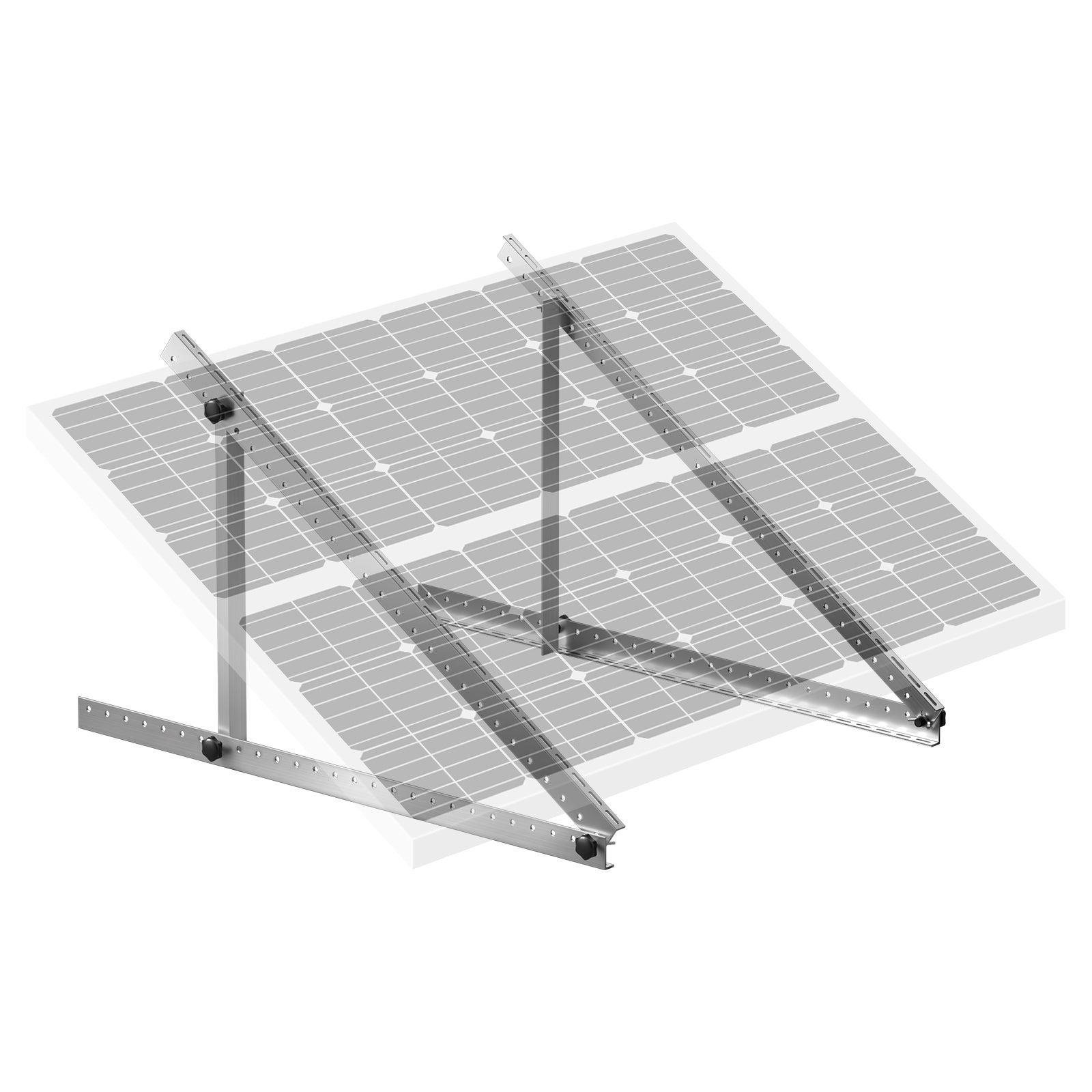 104cm wsporniki do paneli słonecznych, wspornik modułu słonecznego, elektrownia balkonowa 0-90° VEVOR