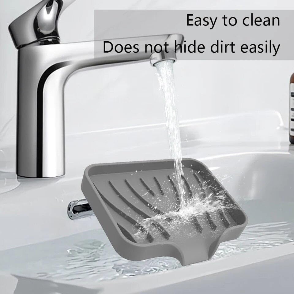 Porte-savon En Silicone 2 Pièces, Porte-savon Drainant, Porte