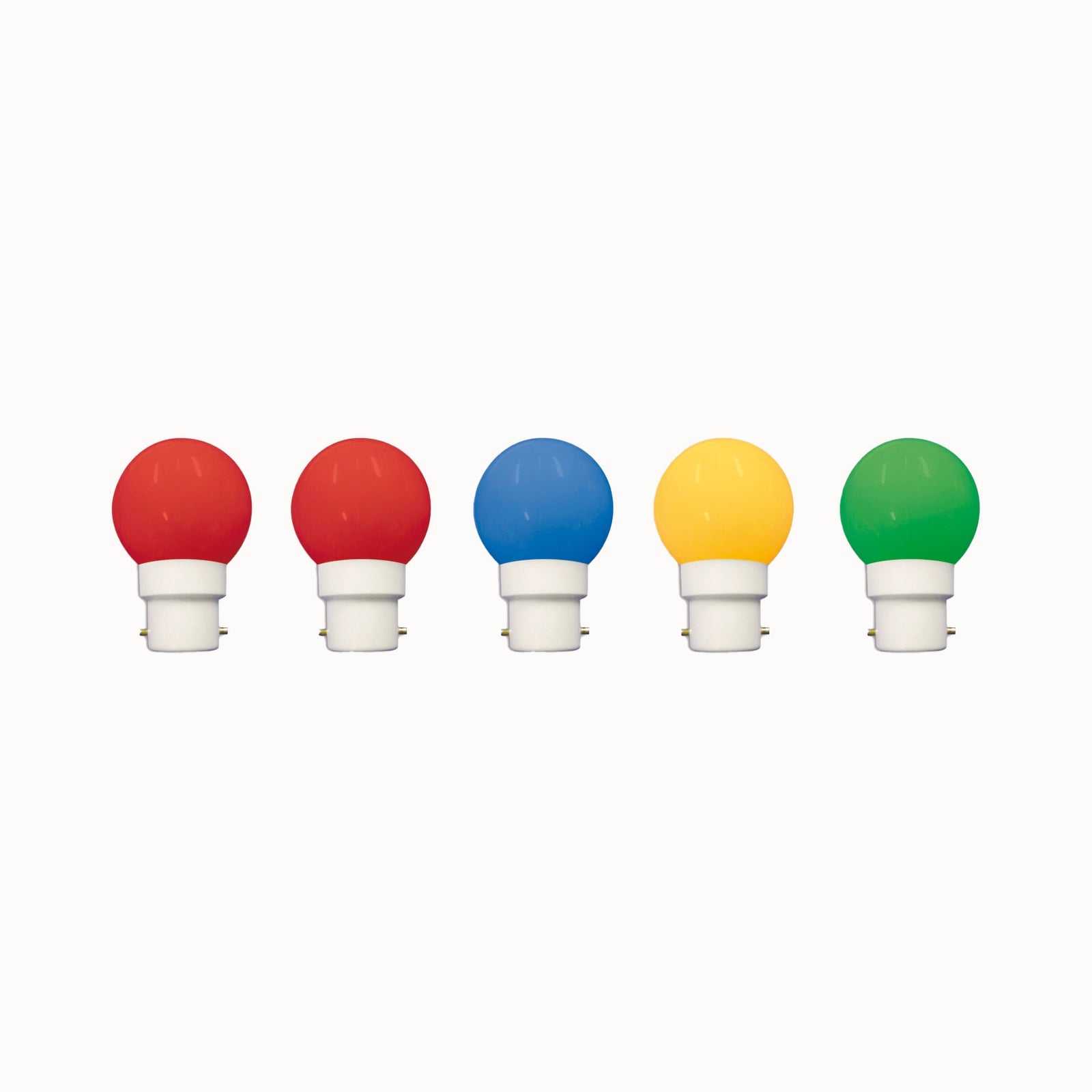 BLISTER 5 AMPOULES B22 MULTI COULEUR FIXE 0,5W - 059828 - Chromex - 2