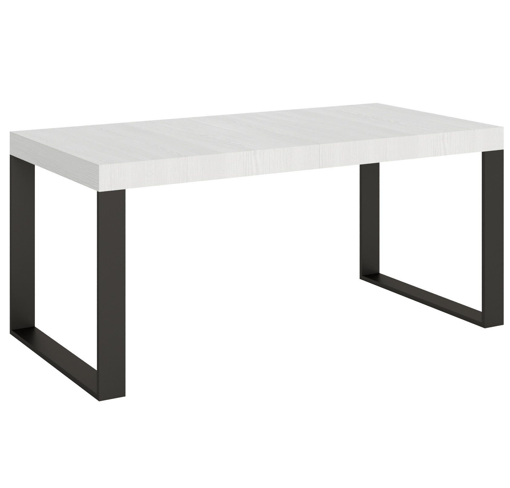 Stół rozkładany 90x180/284 cm Tecno Premium Biały Jesion Stelaż Antracyt