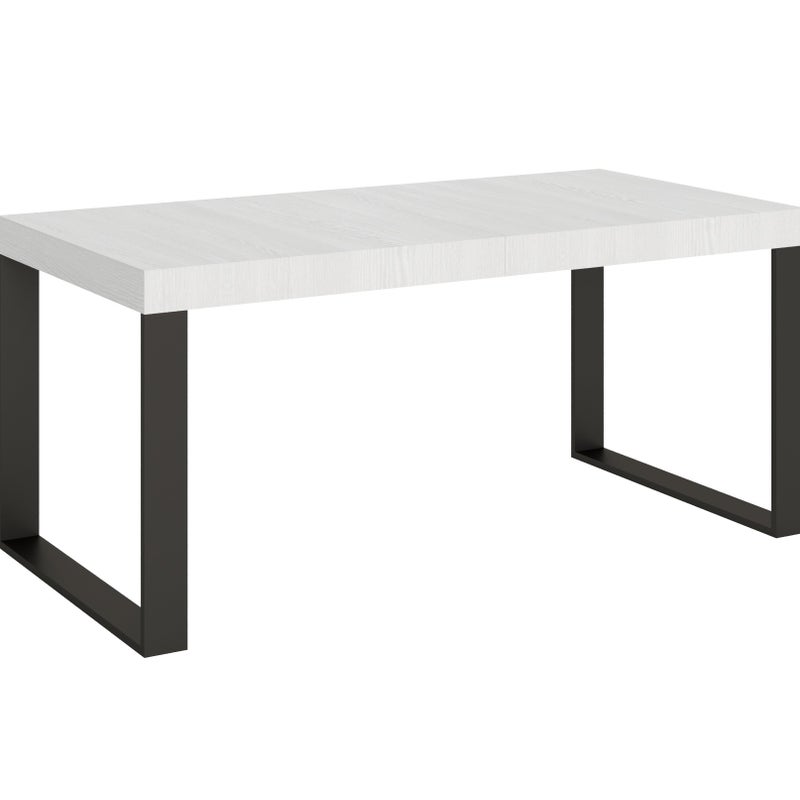 Stół rozkładany 90x180/284 cm Tecno Premium Biały Jesion Stelaż Antracyt