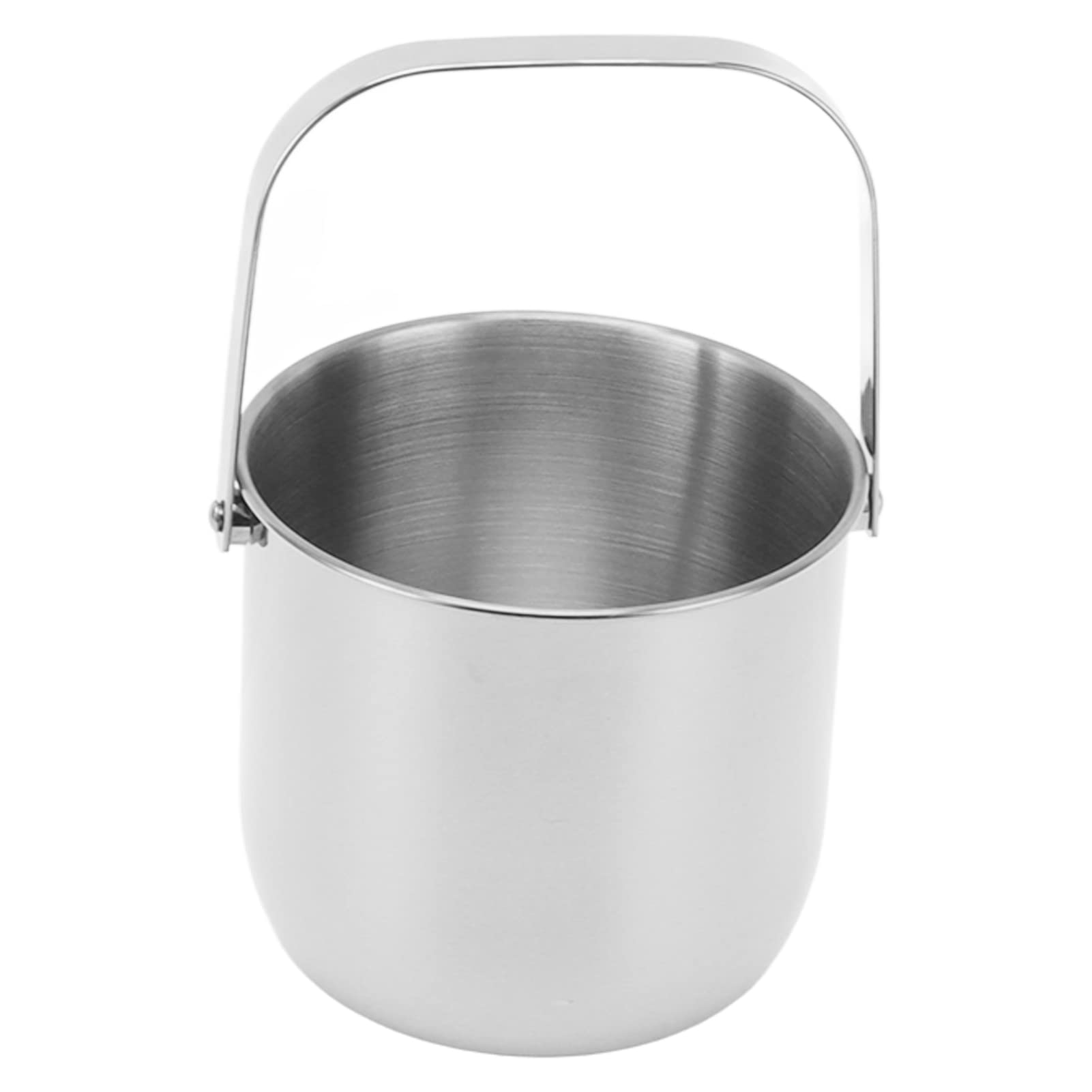 Seau à glace à double paroi en acier inoxydable pour fêtes et cocktails avec couvercle, seau à glace compact et robuste en métal avec poignée et clip à glace pour un demi-gallon Seau à glace à double paroi en acier inoxydable pour fêtes et cocktails avec couvercle, seau à glace compact et robuste en métal avec poignée et clip à glace pour un demi-gallon