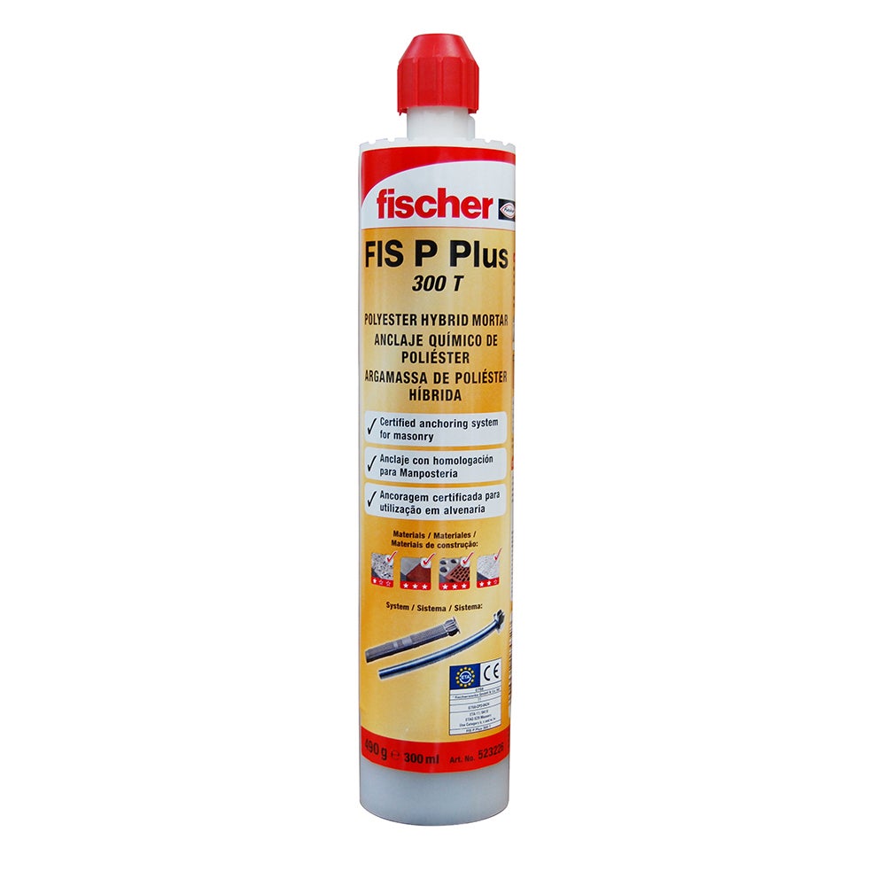 Chevilles Chimique avec Canule FIS P plus 300 T Homologué FISCHER 523226 Beige - 6