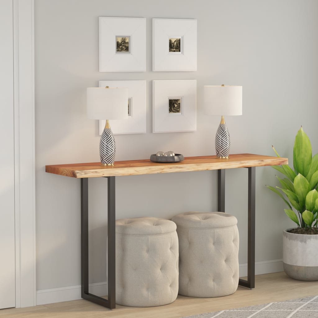 Tablero 160x40x3,8 cm rectangular de madera maciza de acacia