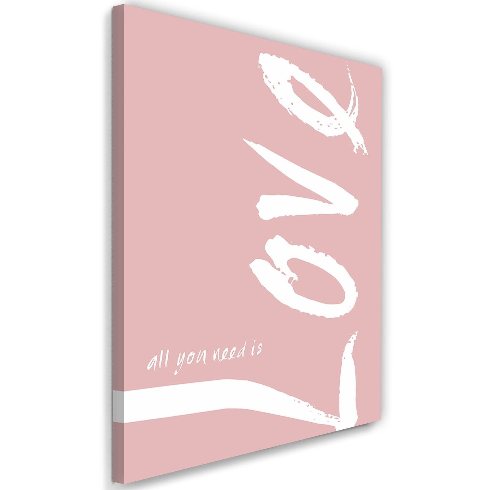 Obraz, Różowe love 40x60