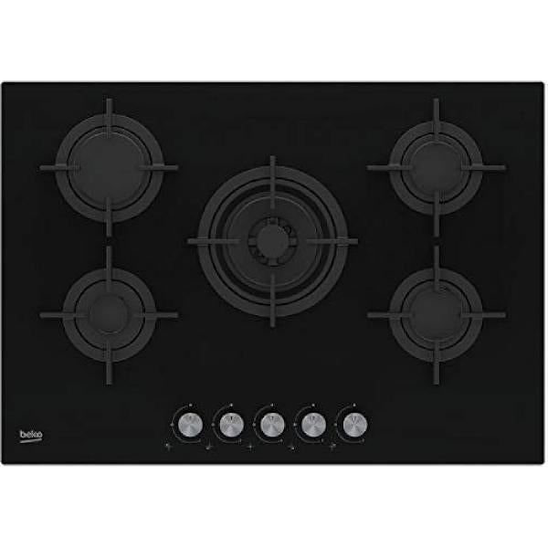 Beko Placa De Gas Empotrada Hisw 75222 S De 5 Quemadores, Color Negro , Leroy Merlin