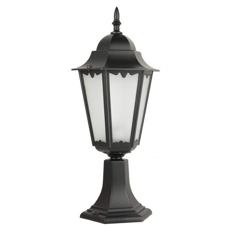 Lampa ogrodowa stojąca Retro czarna 1xE27x60W IP43 wym: 52 x 23 x 23 cm aluminium SU-MA