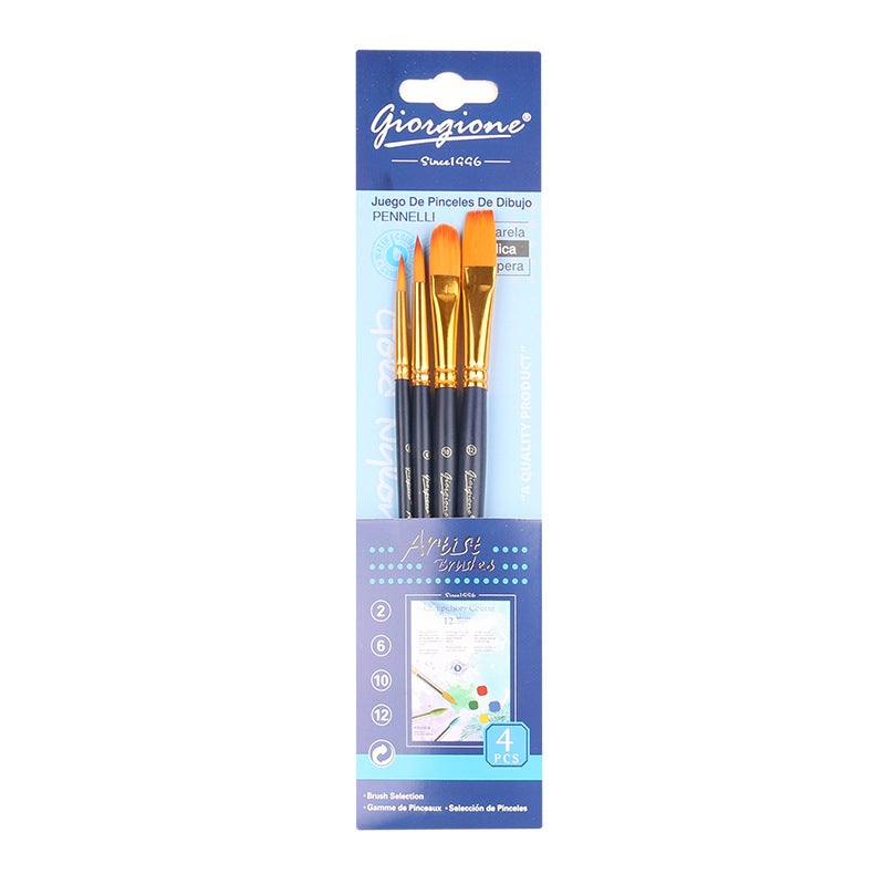 Set 5 Pennelli In Silicone Per Cake Design, Punte Medie (N.6) Per Modellare Pasta Di Zucchero E Dettagli, Lunghi 18 Cm, Professionali