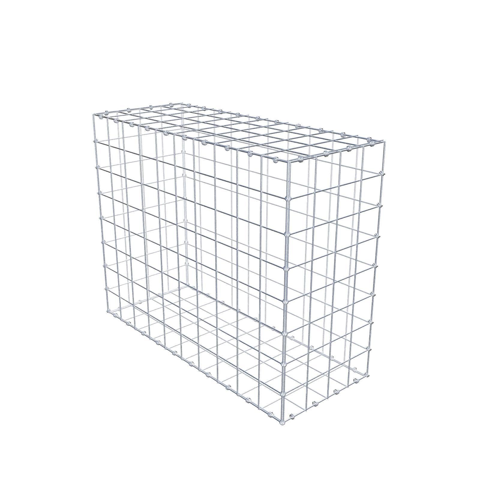 Gabion 100 cm x 80 cm x 40 cm (dł. x wys. x gł.), rozmiar oczka 10 x 10 cm, pierścień spiralny