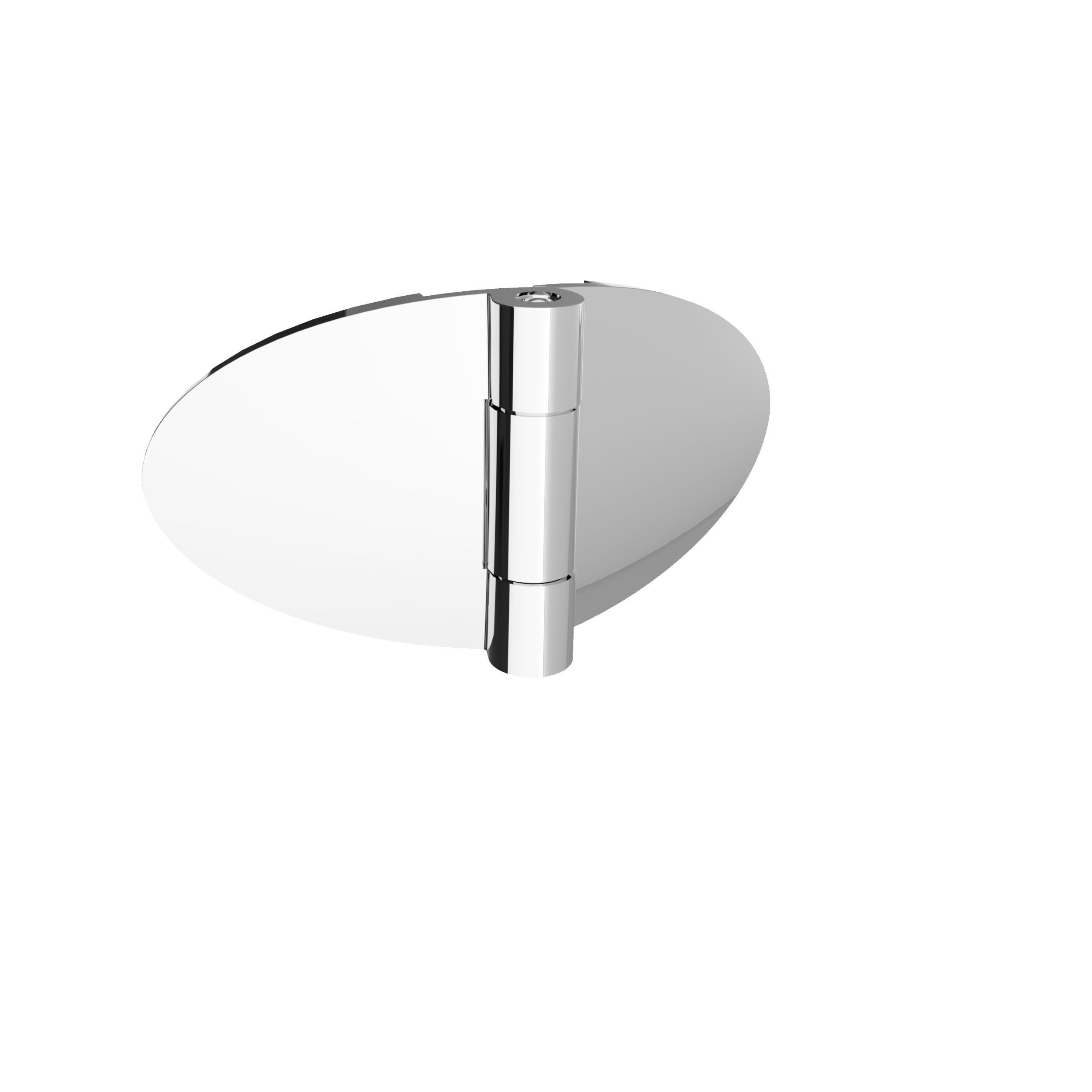 Pare-baignoire pivotant transparent alu-argenté, H.130 x l.104 cm SCHULTE, paroi de baignoire réversible, écran 5 mm pliant, 2 volets rabattables - 3