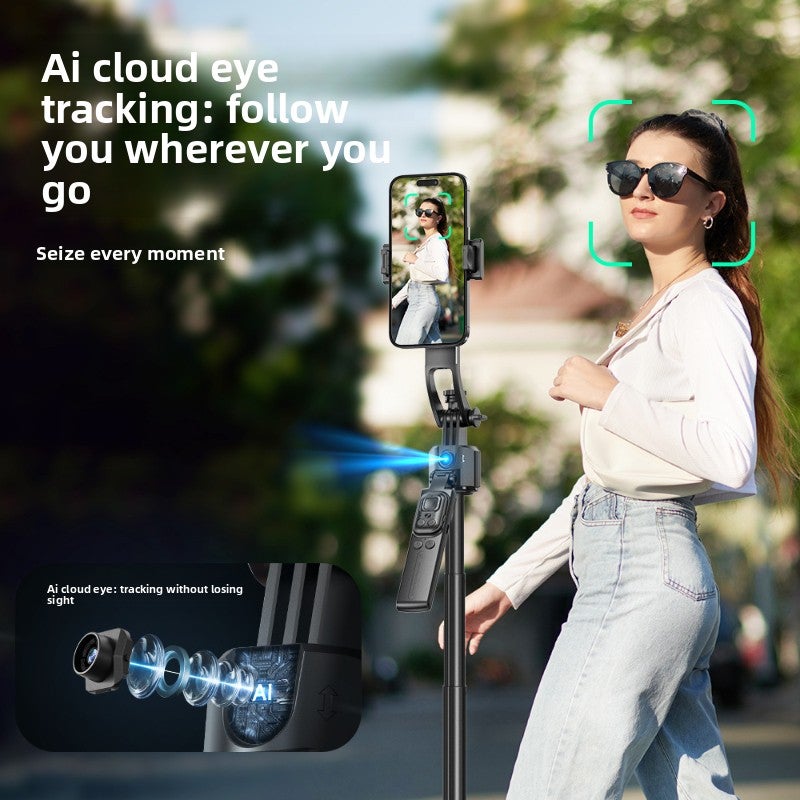 Selfie Stick 4 In 1 Con Treppiede E Telecomando Bluetooth – Asta Estensibile Da 19,5 Cm A 24,6 Cm, Supporto Rotante 225°, Compatibile Con Smartphone E GoPro
