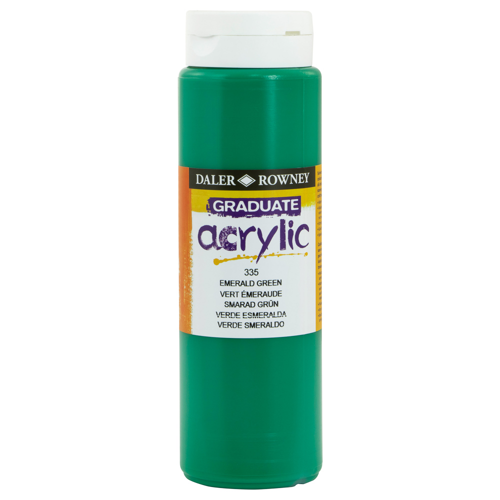 Peinture Acrylique Graduate Daler Rowny 500 Ml(335 EMERALD GREEN ...