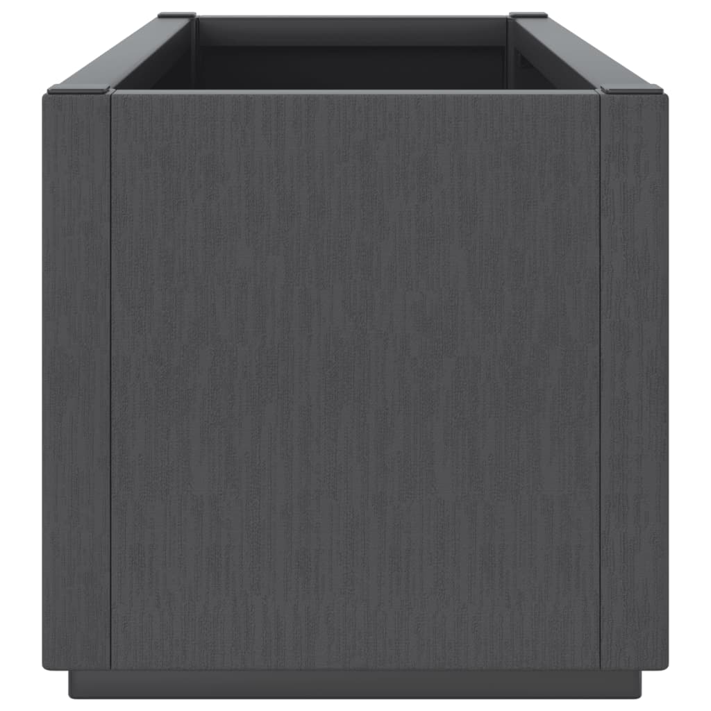 Vaso/floreira 80x36x35 cm PP cinzento-escuro - 5