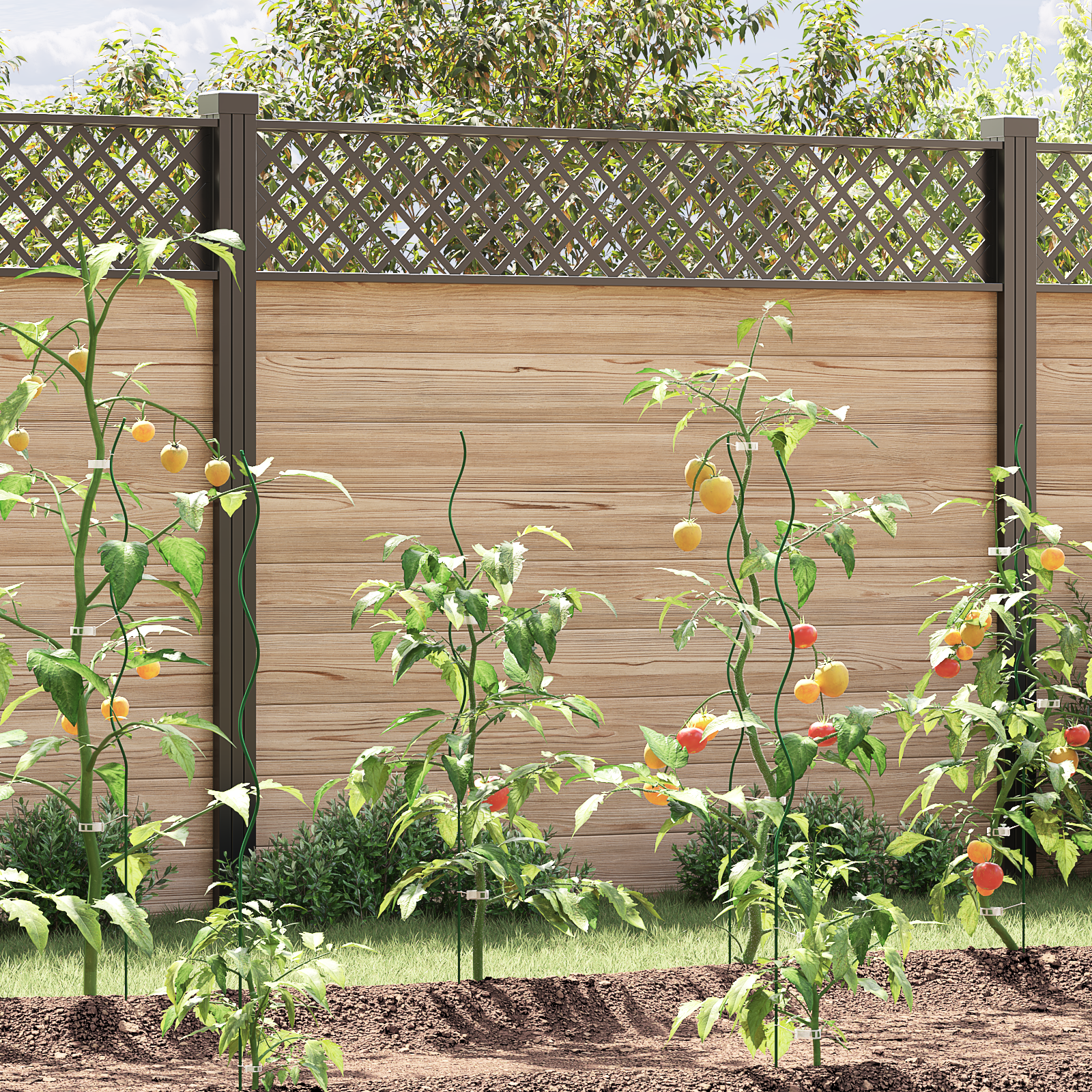 Jardinière | Supports de plantes en spirale 5 pcs 110 cm Acier CFW99157 - 2