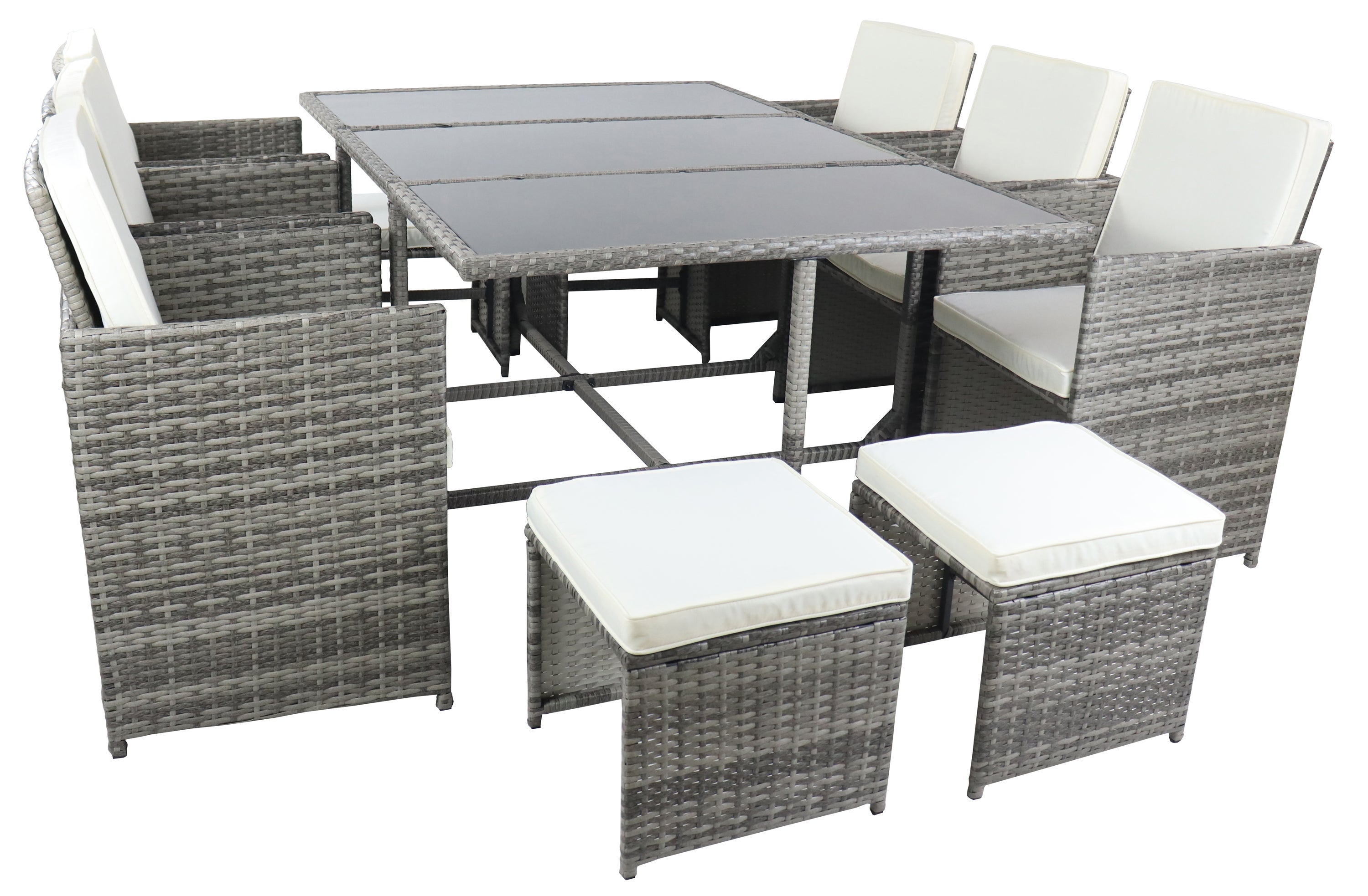 Nappe De Jardin Rectangulaire Effet Lotus – 110 X 110 Cm – Gris Anthracite – Anti-taches – 100% Polyester – Intérieur/extérieur