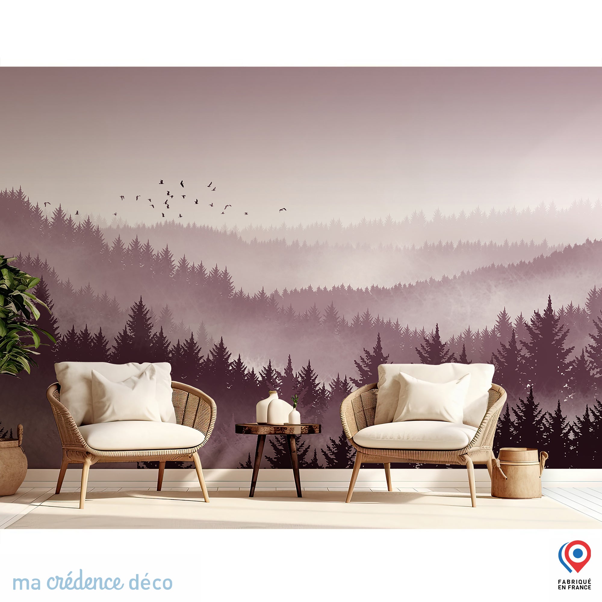 Papier Peint - Forest Abstract 150x250cm - Intissé