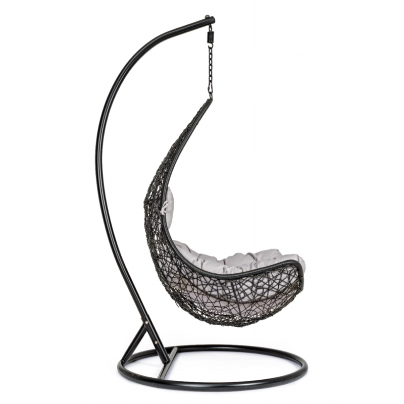 Fauteuil de jardin suspendu noir sur pied Amirante - 3