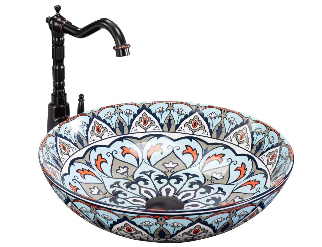 Umywalka Nablatowa Rea Mexico Kolorowy 40 X 40