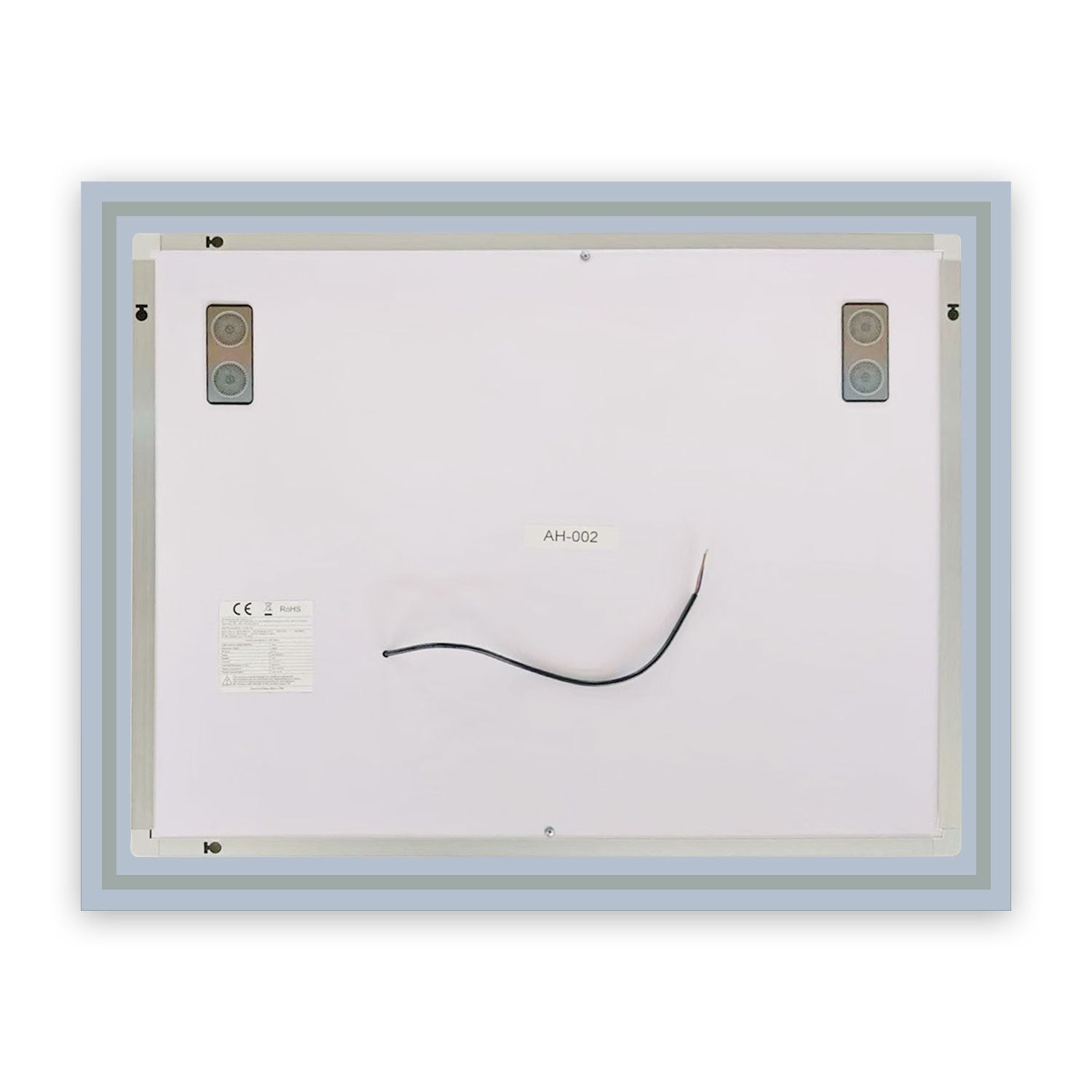 Miroir lumineux avec Bluetooth 80 x 60cm, miroir avec Horloge + 3 Couleurs + Dimmable + Anti-buée, Miroir de Salle de Bain IP44 rectangulaire - 6
