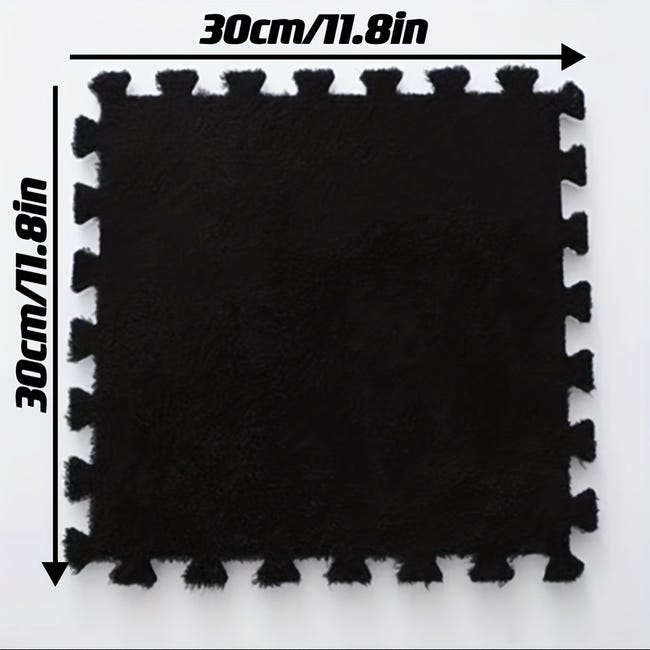 12 Pièces De Dalles De Moquette Emboîtables, Tapis en Mousse Souple à 12 Pièces De Dalles De Moquette Emboîtables, Tapis en Mousse Souple à