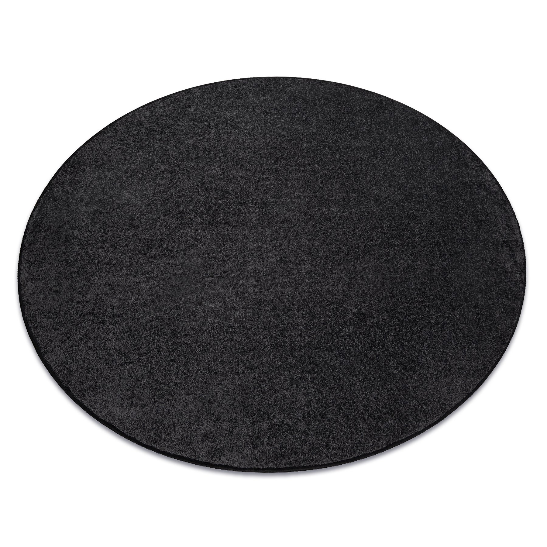 Alfombra santa fe círculo negro 98 llanura color sólido circulo 150 cm