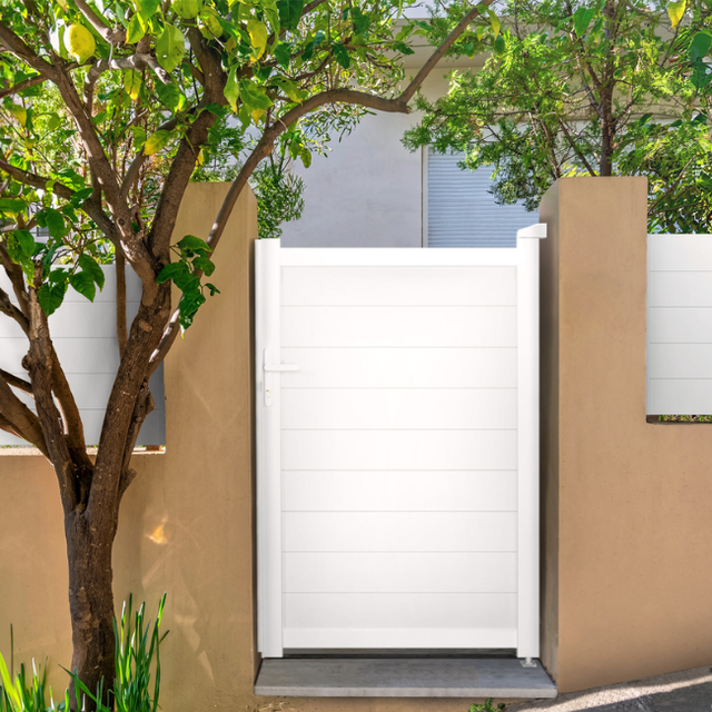 Portillon aluminium 1 m H.160 cm blanc EIGER
