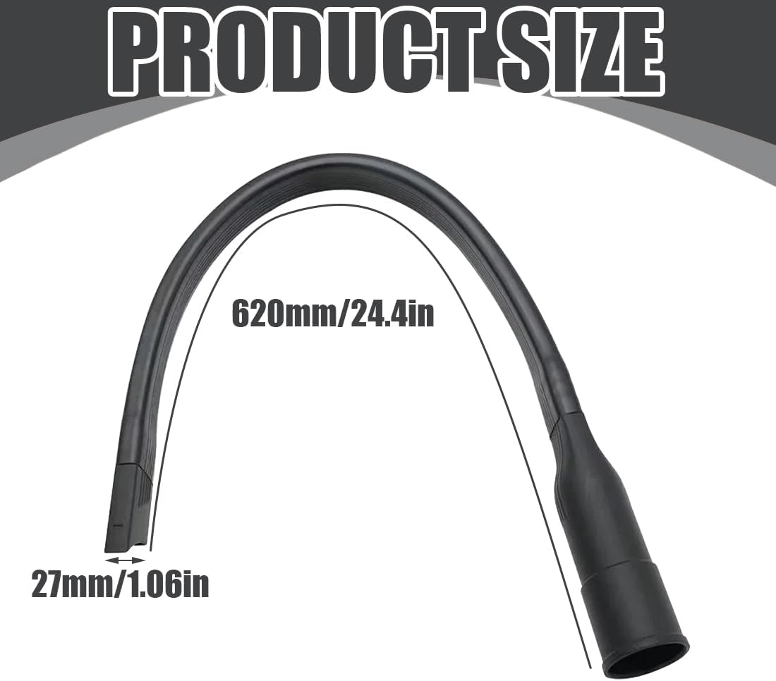 Suceur Plat Flexible pour Aspirateur 35mm avec Adaptateur 32mm, Tuyau d'Extension Pliable pour Nettoyage Détail, Buse Longue et Souple - 2