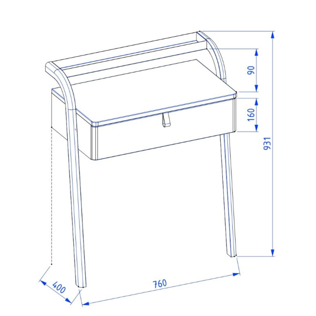 Toaletka łazienkowa MOSS 70 cm szaro-zielony półmat - 6
