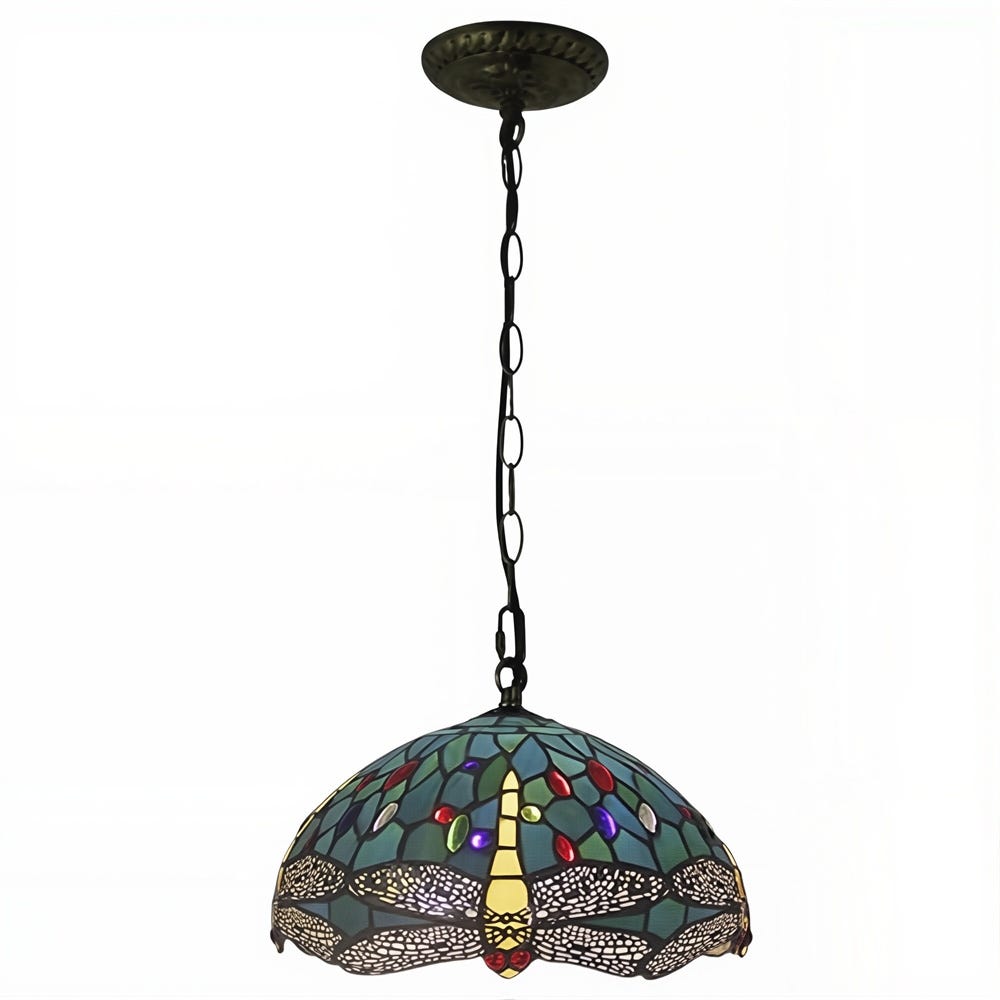 30 cm de style européen tiffany grand lustre villa salon lampe en verre ...