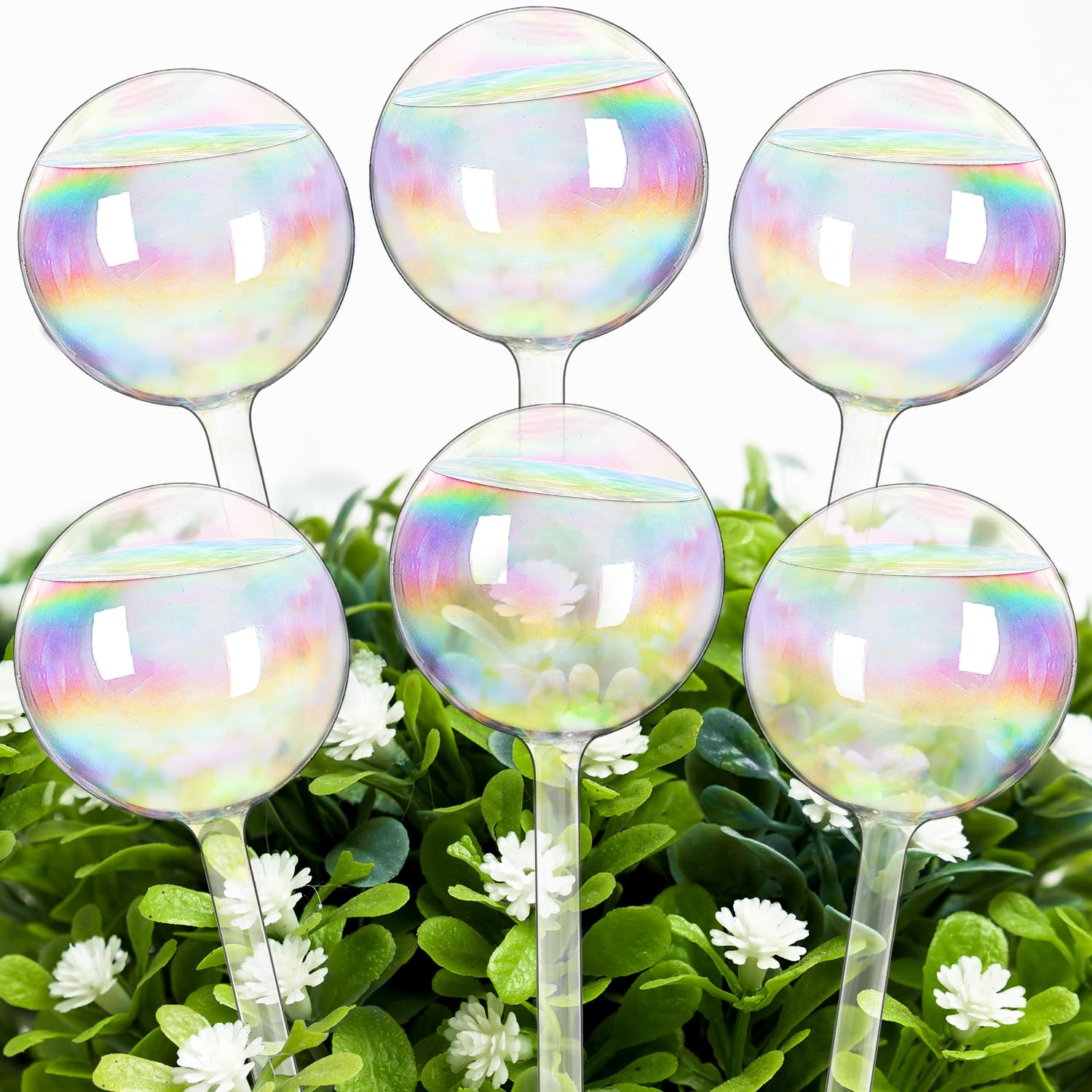 Globes d'arrosage de plantes 6 pièces, insert de jardinière à Globes d'arrosage de plantes 6 pièces, insert de jardinière à
